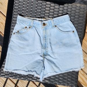 Vintage Montana Blues high rise light wash shorts